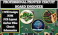 design pcb layout, gerber files, bom, and circuit schematics