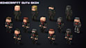 create high quality minecraft skin or java, bedrock and blockbench