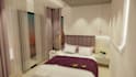 create a detailed 3d bedroom model