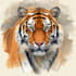 paint animals watercolor or digital illustration