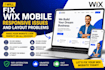 fix wix mobile responsive issues and wix website layout problems