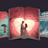 create romantic book cover design