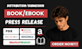 do online book press release distribution and submit press release