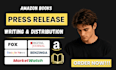 do press release distribution, book press release and amazon book promotion