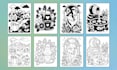 design monochrome line art and digital coloring book pages for kdp and etsy