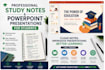 create professional study notes and powerpoint presentations for student