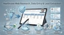 do healthcare web research, data entry, and lead extraction