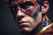 make super hero character design illustration