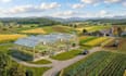 3d green house design ,farm plan landscape design with visualized rendering