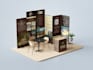design a professional trade show booth and exhibition stand