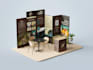 create professional trade show booth and exhibition backdrop
