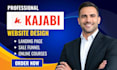 setup kajabi website kajabi online course kajabi expert kajabi landing page