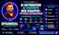 do web bot, ai automation,n8n automation,python script,web scraping,website rpa