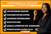 write an ats optimized tech resume, CV and cover letter