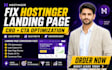 fix hostinger landing page conversion rate lead capture optimize cta sales page