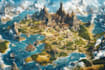 custom fantasy map illustration