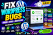 fix wordpress bugs fix wordpress issues errors bugs, fix wordpress, website, fix