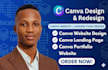 be your canva website design canva landing page canva portfolio website expert