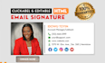 design clickable HTML email signature for gmail, outlook and apple mail