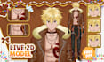 create a live2d vtuber anime model ready for vtube studio