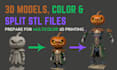 color 3d models, split stl files, and prepare models for multi color 3d printing