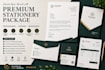 design stationery set ,letterhead,folder printable business card