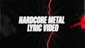 create a dark glitch metal lyric video synced to your track