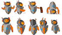 create a stylized 2d character from your description