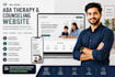 design a professional aba therapy and  squarespace website