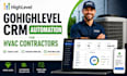 build gohighlevel CRM automation landing pages ghl websites for hvac contractors