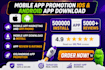do android mobile, app promotion, game testing, app install, app download