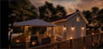 do tiny house prefab modular container pergola balcony, sunroom with adu design