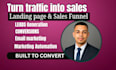 design a high converting landing page and sales funnel for your business