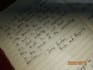 handwritten letters and notes