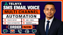 telnyx sms email voice multi channel automation sequence personalization