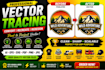 create, recreate, redesign, revamp, retrace, modify, fix or edit logo
