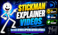 create entertaining 2d stickman animation and 2d stick figure for any topic