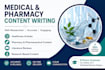 write pharmacy, healthcare and medical content