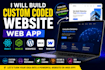 build a custom coded website, web app, react, nodejs, wordpress, wix, webflow
