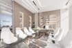 model and render a modern luxury office interior in 3d