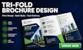 design a professional tri fold or bi fold brochure, pamphlet or flyer