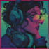 create 80s retrowave illustration and neon synthwave posters
