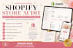 perform a shopify store audit and fix conversion rate optimization