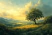 draw a natural landscape and background illustration