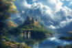 design amazing fantasy landscape