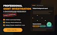 conduct professional osint investigation and background research