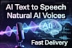 convert your text into professional speech, text to speech