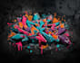 draw custom street style graffiti logo