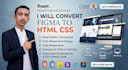 be your expert frontend web developer and web designer figma to html and CSS