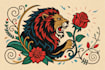 create traditional or old school style tattoo flash design